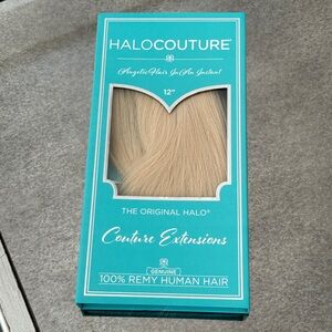 12” Halo Couture Extensions #60 Blonde 100% Remy Human Hair